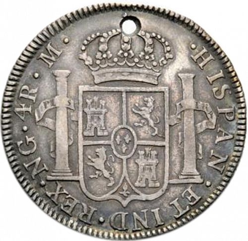 4 Reales Reverse Image minted in SPAIN in 1799M (1788-08  -  CARLOS IV)  - The Coin Database