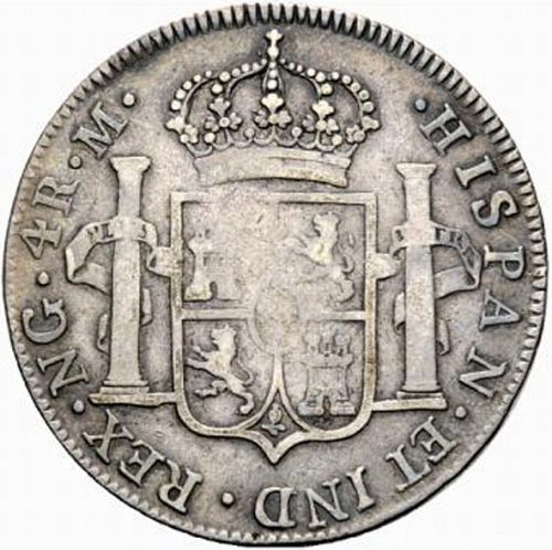4 Reales Reverse Image minted in SPAIN in 1806M (1788-08  -  CARLOS IV)  - The Coin Database