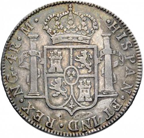 4 Reales Reverse Image minted in SPAIN in 1807M (1788-08  -  CARLOS IV)  - The Coin Database