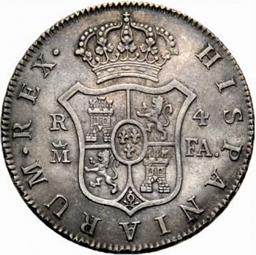 4 Reales Reverse Image minted in SPAIN in 1808FA (1788-08  -  CARLOS IV)  - The Coin Database
