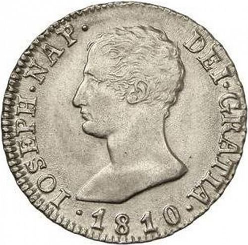 4 Reales Obverse Image minted in SPAIN in 1810AI (1808-13  -  JOSE NAPOLEON)  - The Coin Database