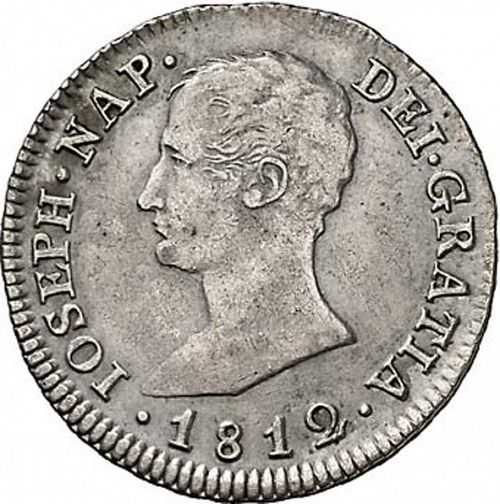 4 Reales Obverse Image minted in SPAIN in 1812LA (1808-13  -  JOSE NAPOLEON)  - The Coin Database