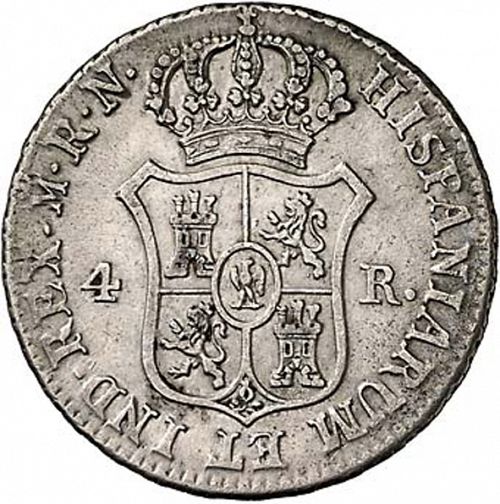 4 Reales Reverse Image minted in SPAIN in 1813RN (1808-13  -  JOSE NAPOLEON)  - The Coin Database