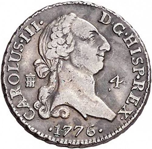 4 Maravedies Obverse Image minted in SPAIN in 1776 (1759-88  -  CARLOS III)  - The Coin Database