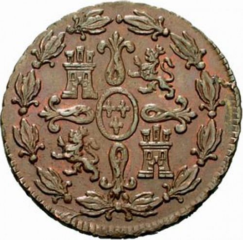 4 Maravedies Reverse Image minted in SPAIN in 1779 (1759-88  -  CARLOS III)  - The Coin Database