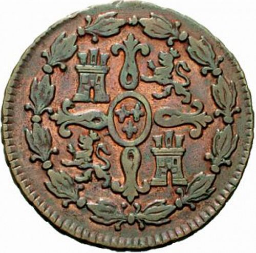 4 Maravedies Reverse Image minted in SPAIN in 1781 (1759-88  -  CARLOS III)  - The Coin Database
