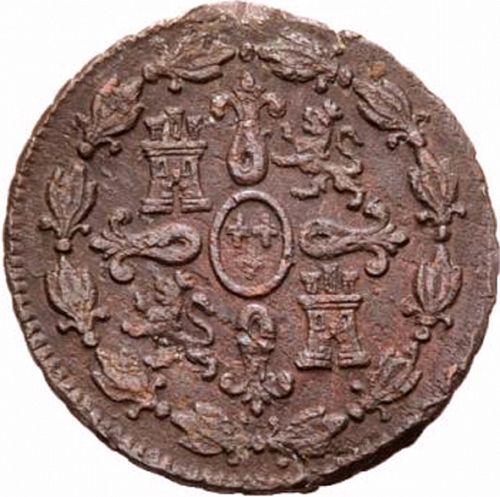 4 Maravedies Reverse Image minted in SPAIN in 1793 (1788-08  -  CARLOS IV)  - The Coin Database