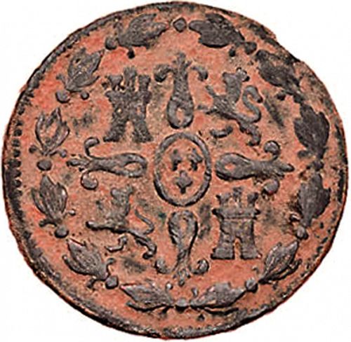 4 Maravedies Reverse Image minted in SPAIN in 1801 (1788-08  -  CARLOS IV)  - The Coin Database