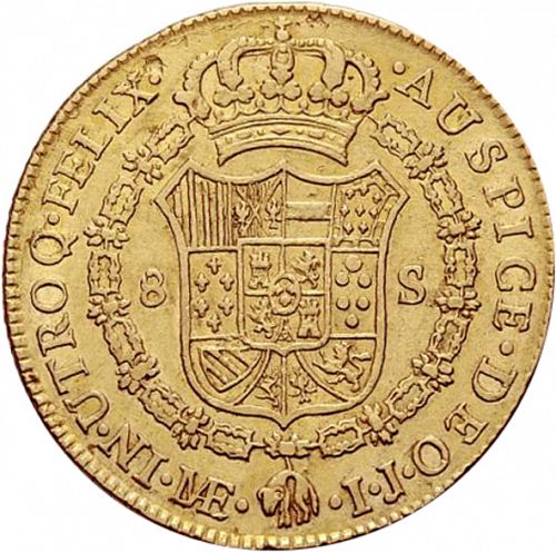 8 Escudos Reverse Image minted in SPAIN in 1790IJ (1788-08  -  CARLOS IV)  - The Coin Database