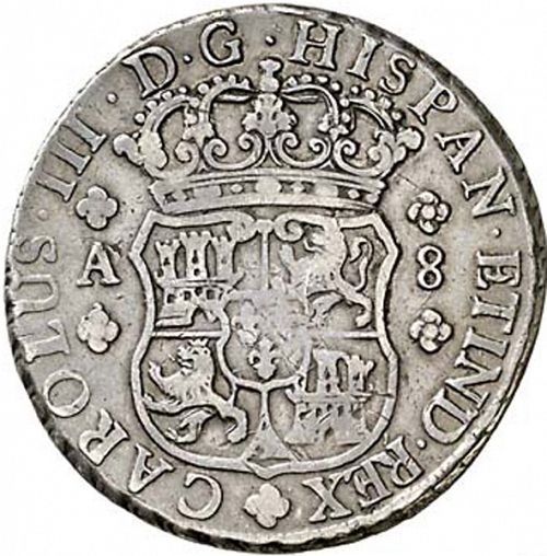 8 Reales Obverse Image minted in SPAIN in 1770A (1759-88  -  CARLOS III)  - The Coin Database