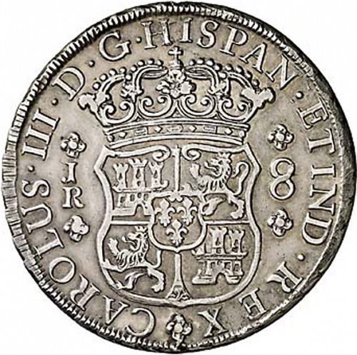 8 Reales Obverse Image minted in SPAIN in 1770JR (1759-88  -  CARLOS III)  - The Coin Database