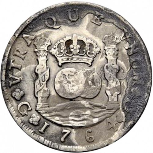 8 Reales Reverse Image minted in SPAIN in 1764P (1759-88  -  CARLOS III)  - The Coin Database
