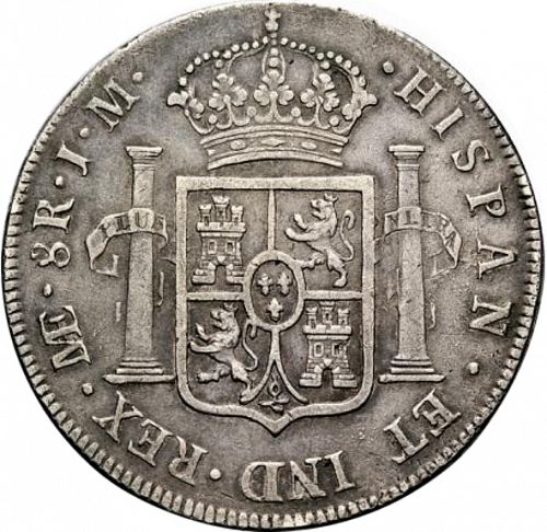 8 Reales Reverse Image minted in SPAIN in 1772JM (1759-88  -  CARLOS III)  - The Coin Database