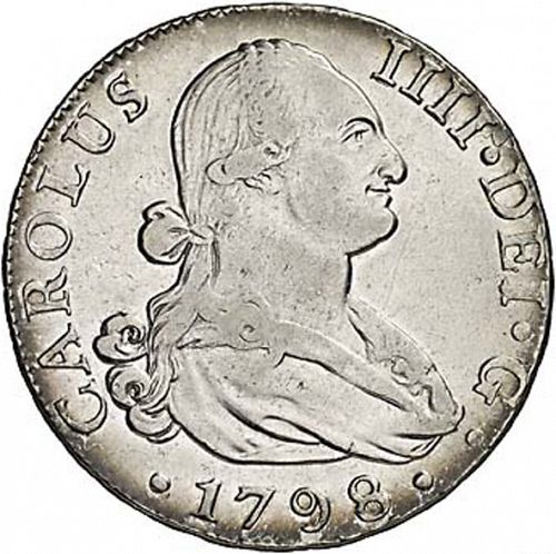 8 Reales Obverse Image minted in SPAIN in 1798CN (1788-08  -  CARLOS IV)  - The Coin Database