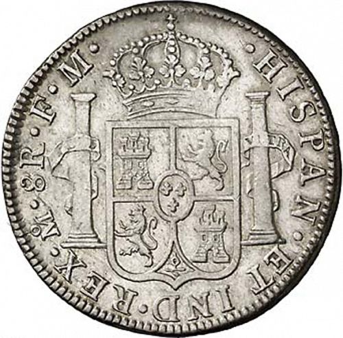 8 Reales Reverse Image minted in SPAIN in 1790FM (1788-08  -  CARLOS IV)  - The Coin Database