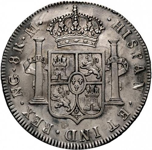 8 Reales Reverse Image minted in SPAIN in 1791M (1788-08  -  CARLOS IV)  - The Coin Database