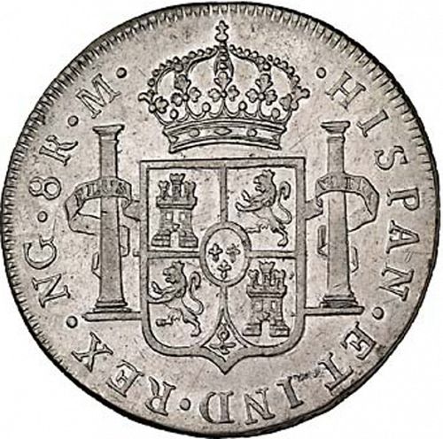 8 Reales Reverse Image minted in SPAIN in 1792M (1788-08  -  CARLOS IV)  - The Coin Database