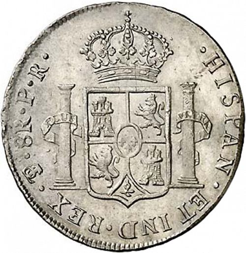 8 Reales Reverse Image minted in SPAIN in 1792PR (1788-08  -  CARLOS IV)  - The Coin Database