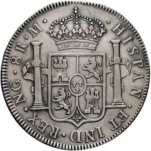 8 Reales Reverse Image minted in SPAIN in 1793M (1788-08  -  CARLOS IV)  - The Coin Database