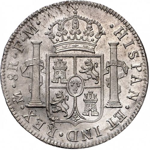 8 Reales Reverse Image minted in SPAIN in 1799FM (1788-08  -  CARLOS IV)  - The Coin Database