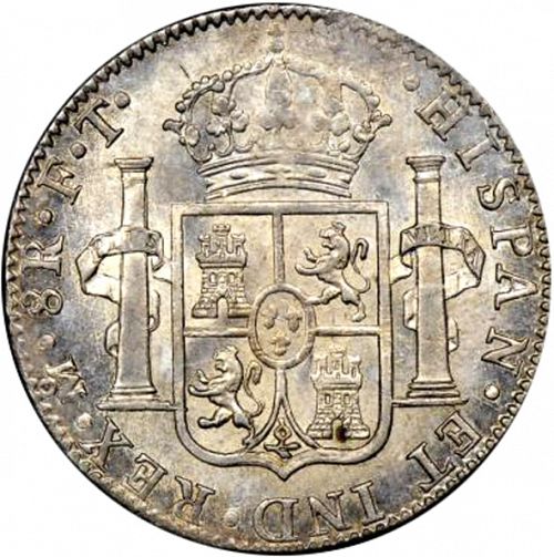 8 Reales Reverse Image minted in SPAIN in 1801FT (1788-08  -  CARLOS IV)  - The Coin Database