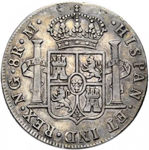 8 Reales Reverse Image minted in SPAIN in 1801M (1788-08  -  CARLOS IV)  - The Coin Database