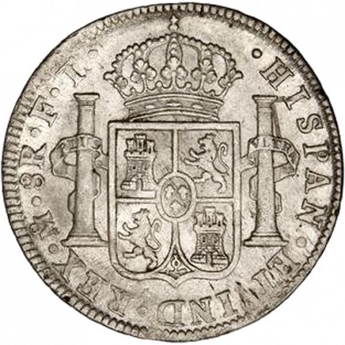 8 Reales Reverse Image minted in SPAIN in 1802FT (1788-08  -  CARLOS IV)  - The Coin Database