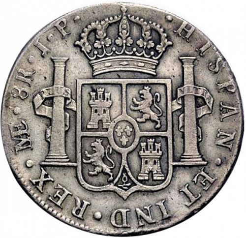 8 Reales Reverse Image minted in SPAIN in 1803JP (1788-08  -  CARLOS IV)  - The Coin Database