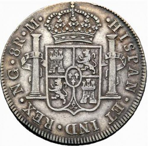 8 Reales Reverse Image minted in SPAIN in 1805M (1788-08  -  CARLOS IV)  - The Coin Database