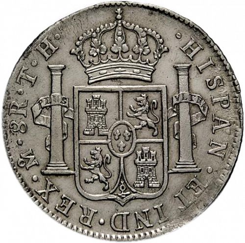 8 Reales Reverse Image minted in SPAIN in 1805TH (1788-08  -  CARLOS IV)  - The Coin Database