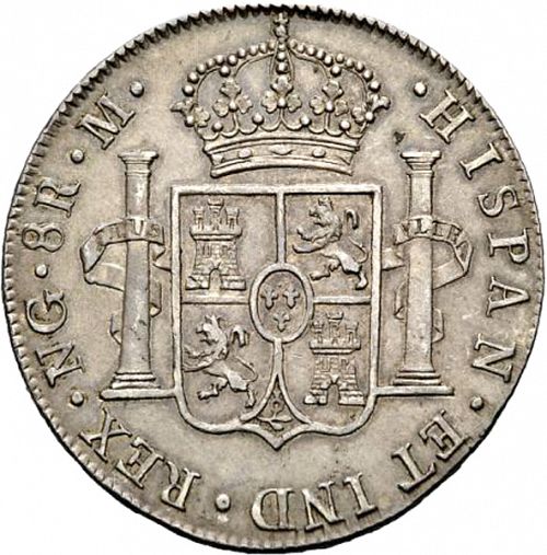 8 Reales Reverse Image minted in SPAIN in 1806M (1788-08  -  CARLOS IV)  - The Coin Database