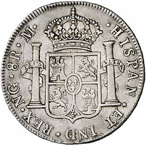 8 Reales Reverse Image minted in SPAIN in 1807M (1788-08  -  CARLOS IV)  - The Coin Database