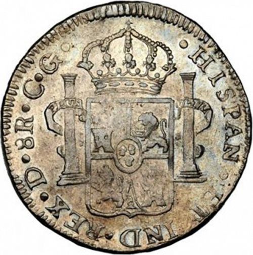 8 Reales Reverse Image minted in SPAIN in 1819CG (1808-33  -  FERNANDO VII)  - The Coin Database