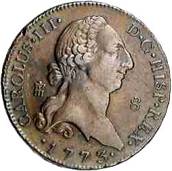 8 Maravedies Obverse Image minted in SPAIN in 1773 (1759-88  -  CARLOS III)  - The Coin Database
