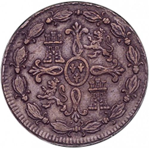 8 Maravedies Reverse Image minted in SPAIN in 1776 (1759-88  -  CARLOS III)  - The Coin Database