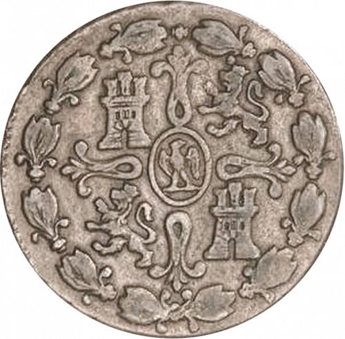 8 Marevedies Reverse Image minted in SPAIN in 1812 (1808-13  -  JOSE NAPOLEON)  - The Coin Database