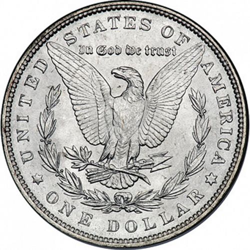 1 dollar Reverse Image minted in UNITED STATES in 1887 (Morgan)  - The Coin Database