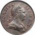 Obverse thumbnail for 1760-20 - George III British Halfpenny minted in London