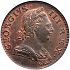 Obverse thumbnail for 1760-20 - George III British Halfpenny minted in London