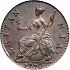 Reverse thumbnail for 1760-20 - George III British Halfpenny minted in London