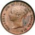 Obverse thumbnail for 1851 British Half Farthing minted in London