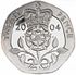 Reverse thumbnail for 2004 British 20p minted in London