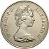 Obverse thumbnail for 1972 British 25p minted in London