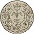 Reverse thumbnail for 1977 British 25p minted in London