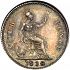 Reverse thumbnail for 1838 British Groat minted in London