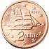 Obverse thumbnail for 2002 2 ct. from Greece