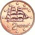 Obverse thumbnail for 2009 2 ct. from Greece
