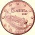 Obverse thumbnail for 2007 5 ct. from Greece