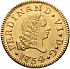 Obverse thumbnail for 1/2 Escudo from 1754JB