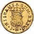 Reverse thumbnail for 1/2 Escudo from 1754JB